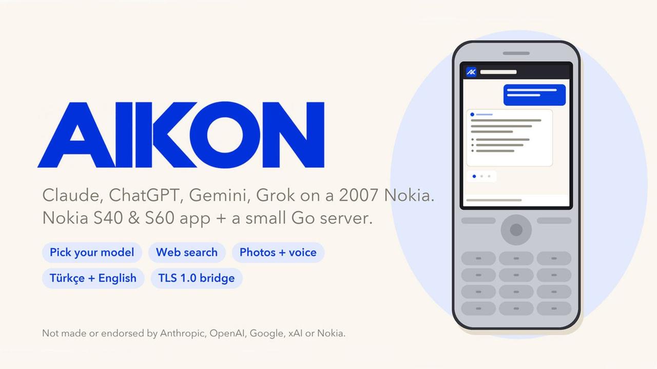 Ancient Nokia 6300 Now Runs ChatGPT and Modern AI Chatbots Through Clever Aikon App