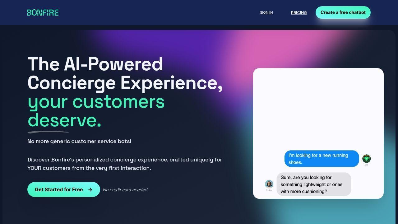 Bonfire - AI-Powered Concierge Bot Image