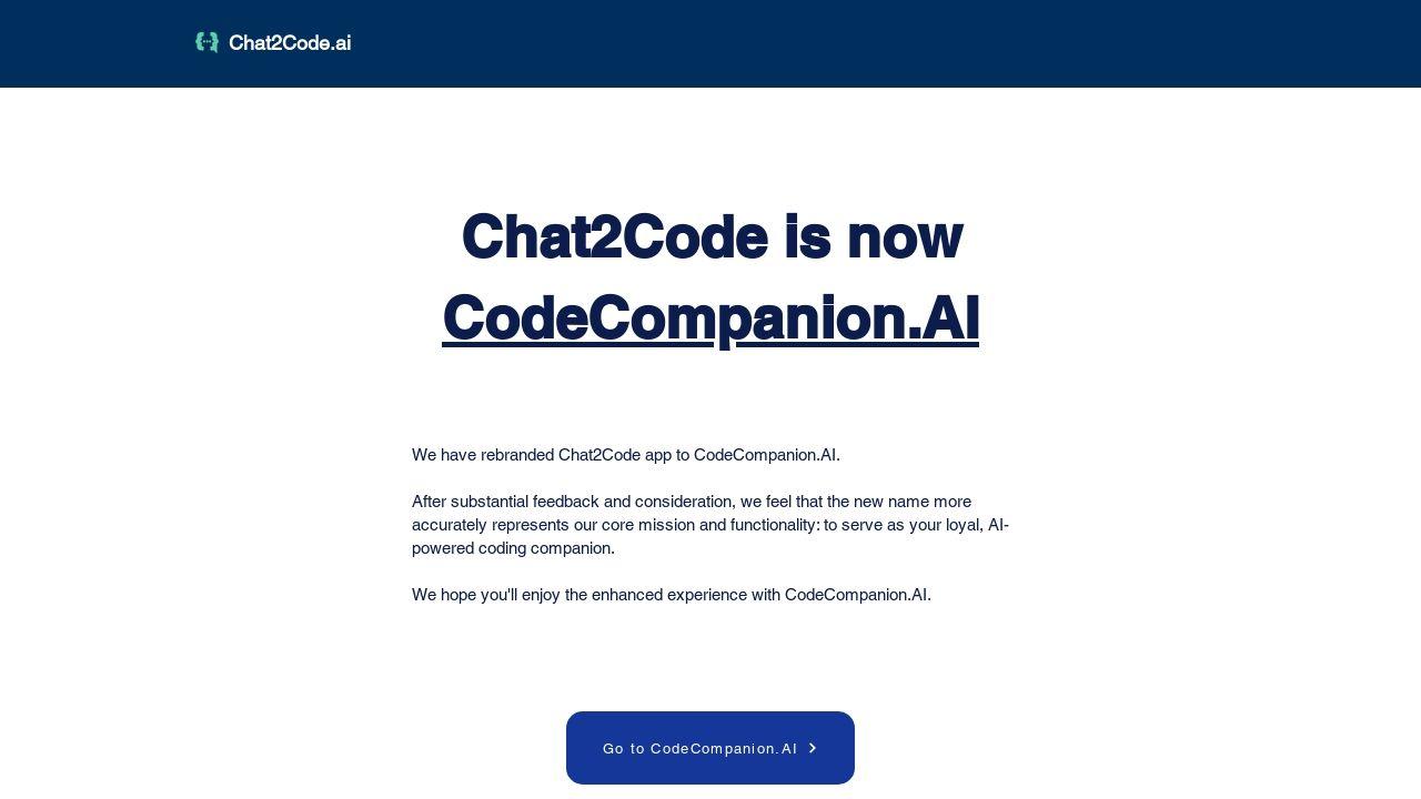 Chat2code.ai Image