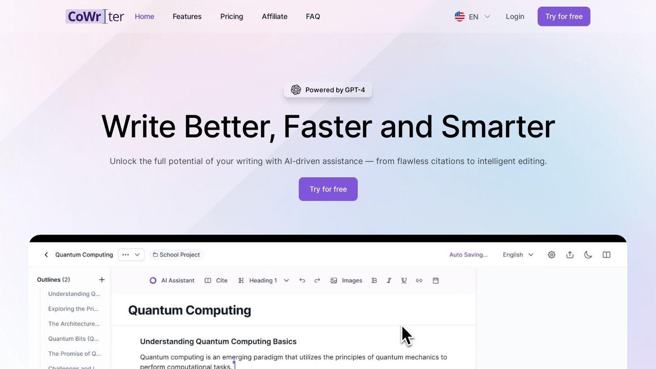 CoWriter AI Image