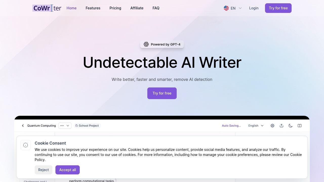 CoWriter AI Image