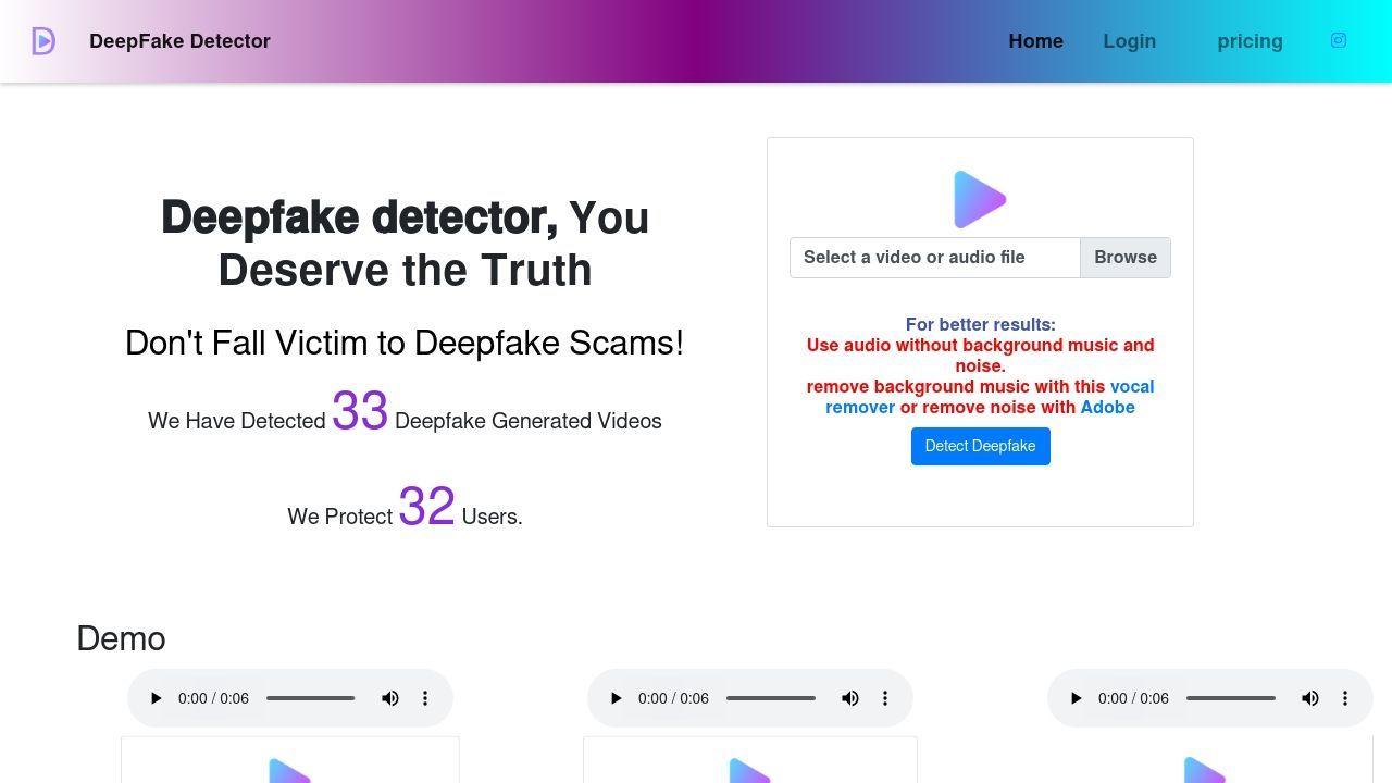 Deepfake Detector Image