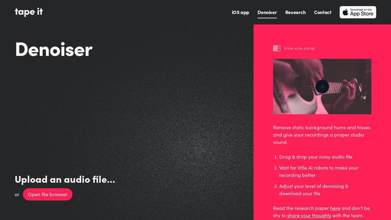 Denoiser by TapeIt Image