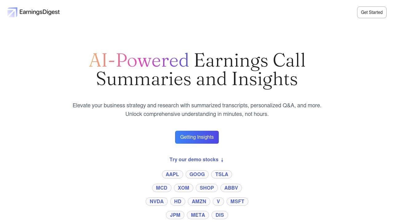EarningsDigest Image