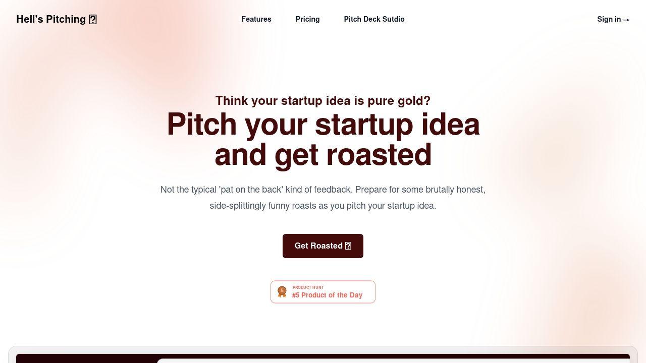 Hell's Pitching Image