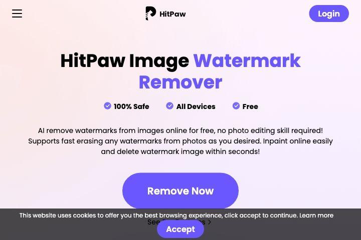 Hitpaw watermark remover Image