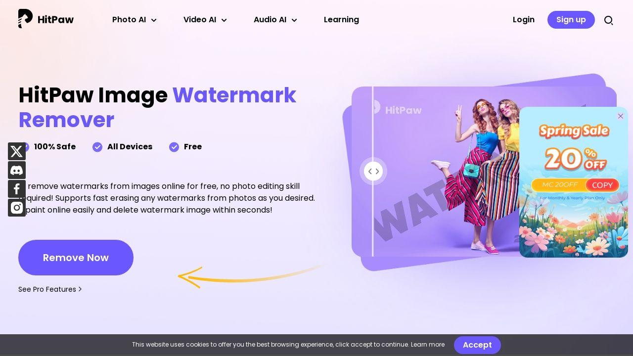 Hitpaw watermark remover Image