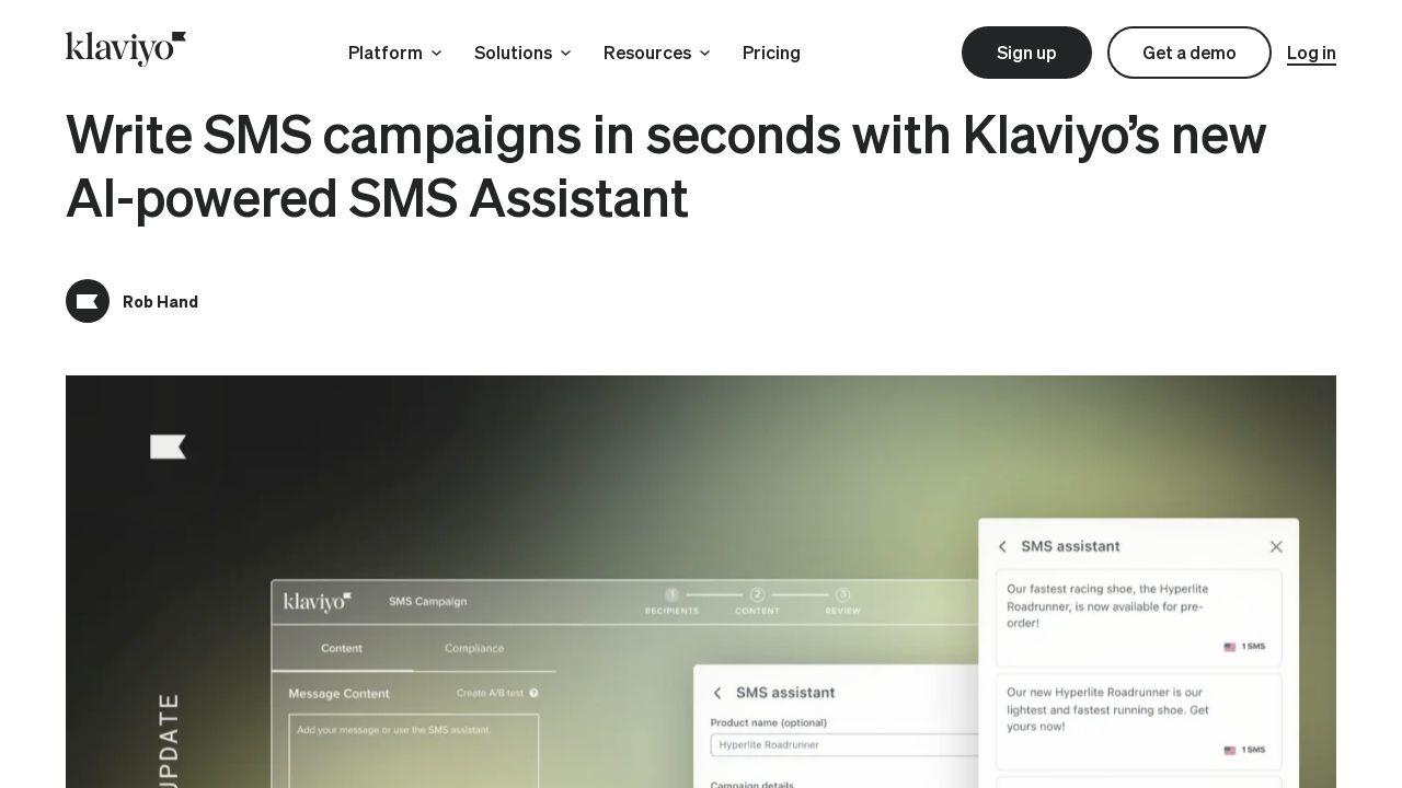 Klaviyo SMS Assistant Image