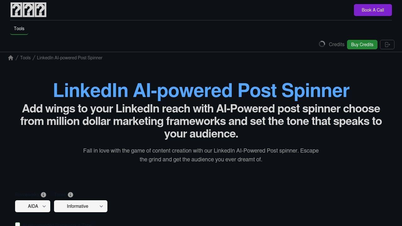 Linkedin Post Spinner Image