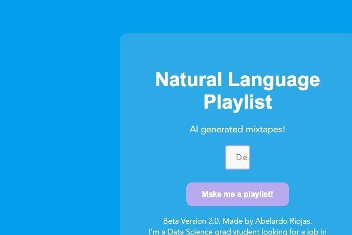 Natural Language Playlist Image