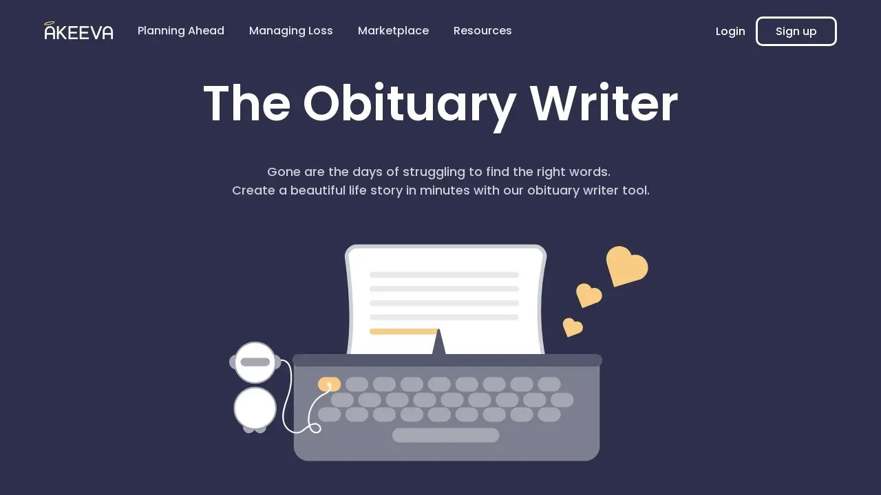 Obituary Writer Image