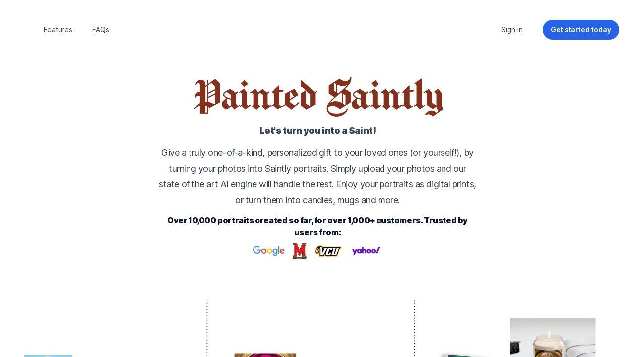 Painted Saintly Image