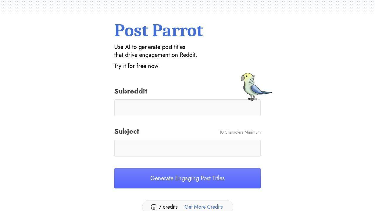 Post Parrot Image