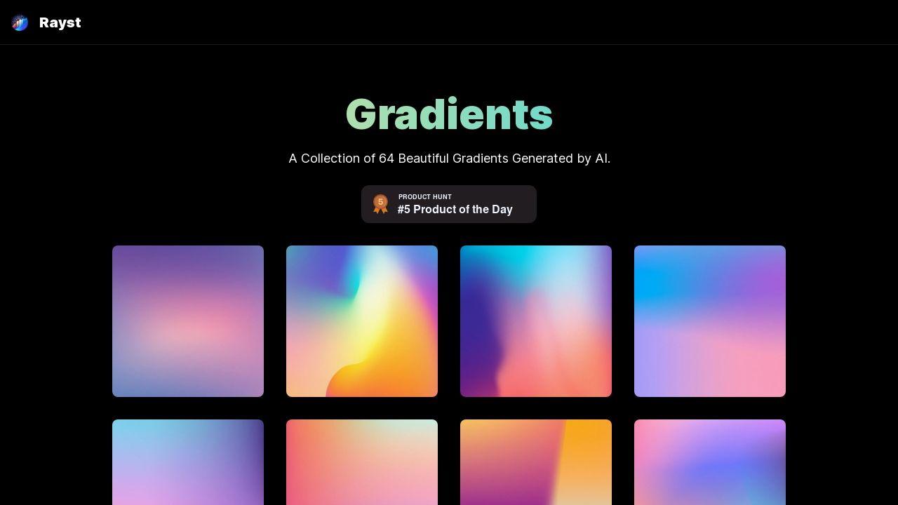 Rayst Gradients Image