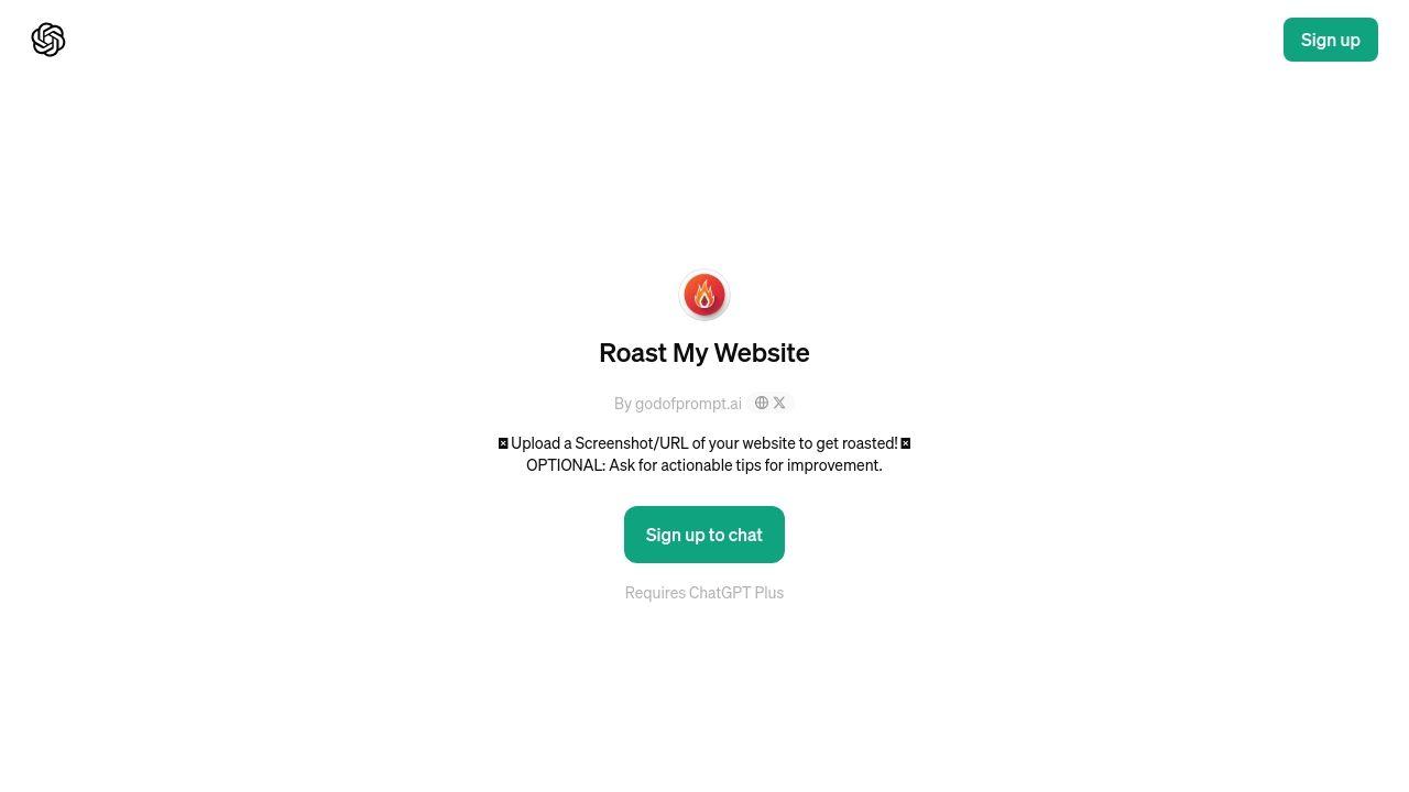 Roast My Website Image