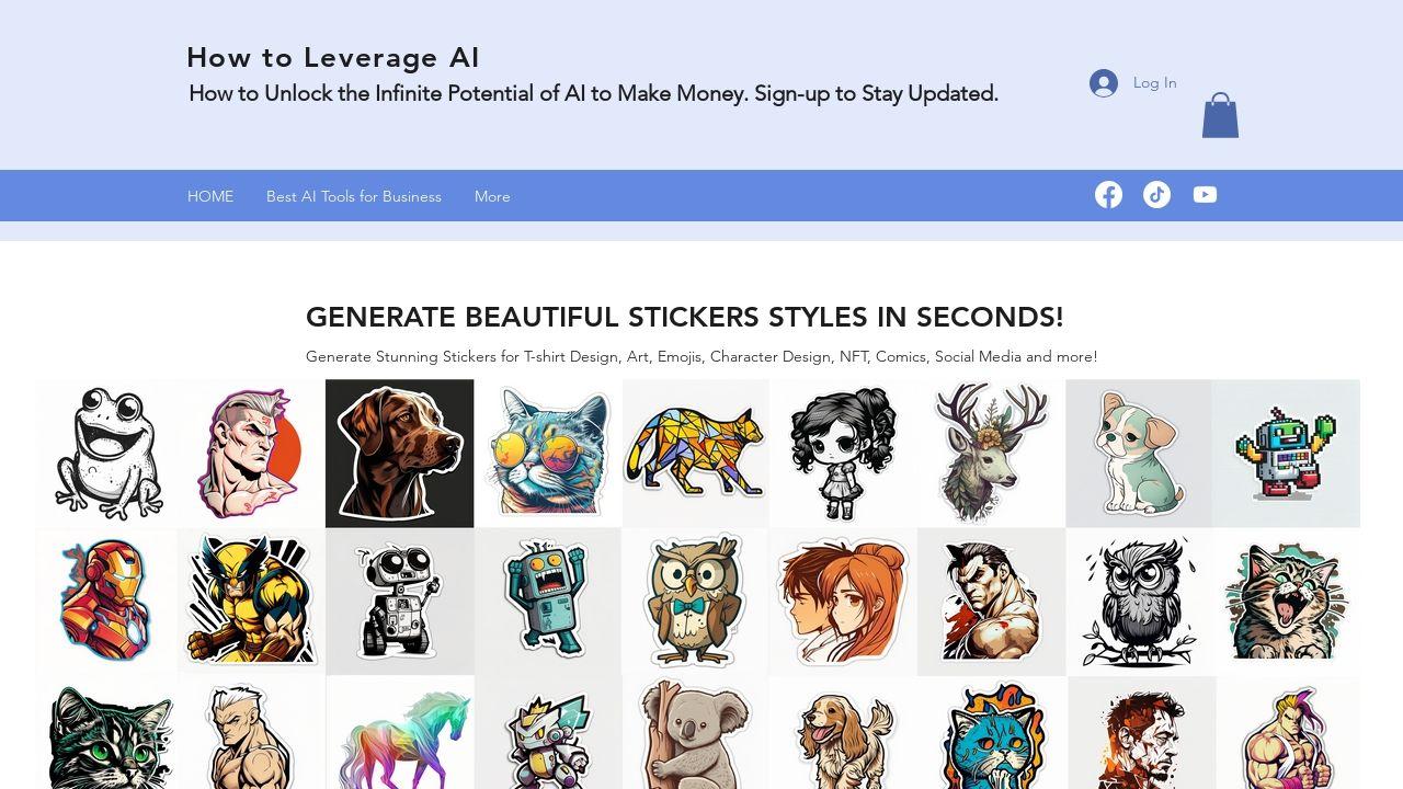 Sticker Prompt Generator Image