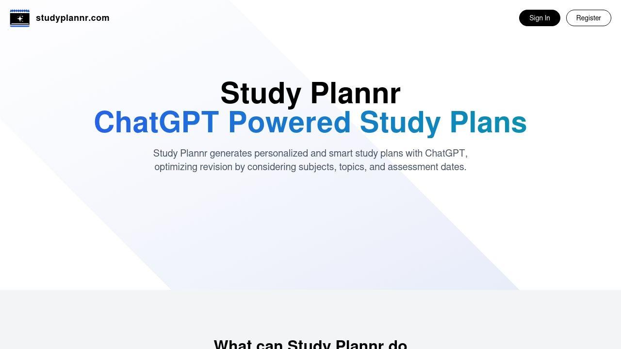 StudyPlannr Image