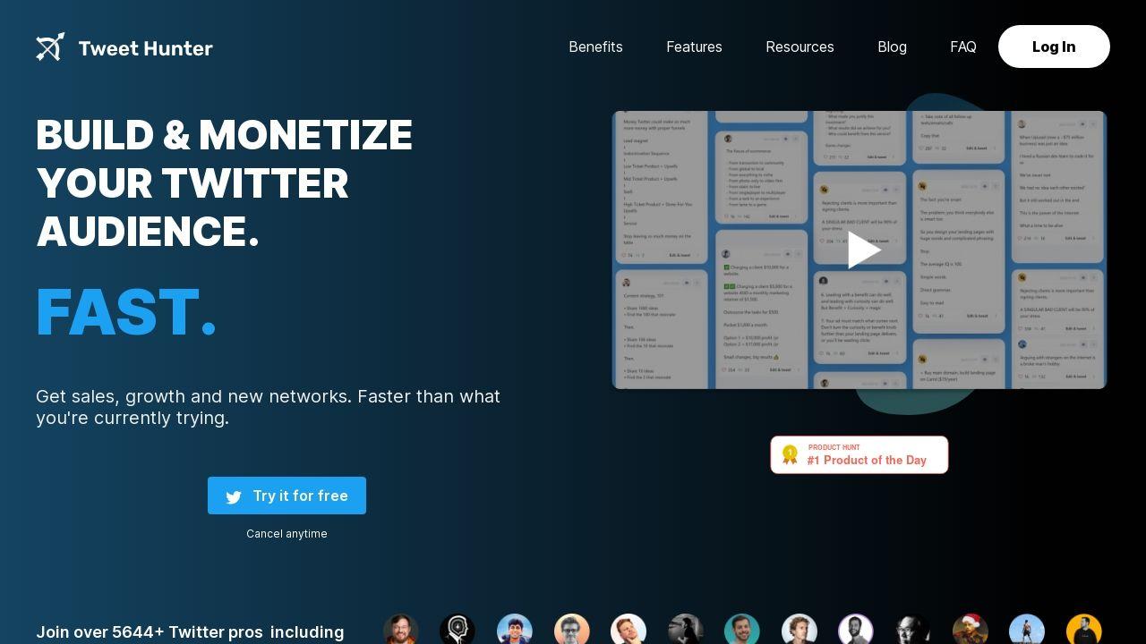 Tweet Hunter Image