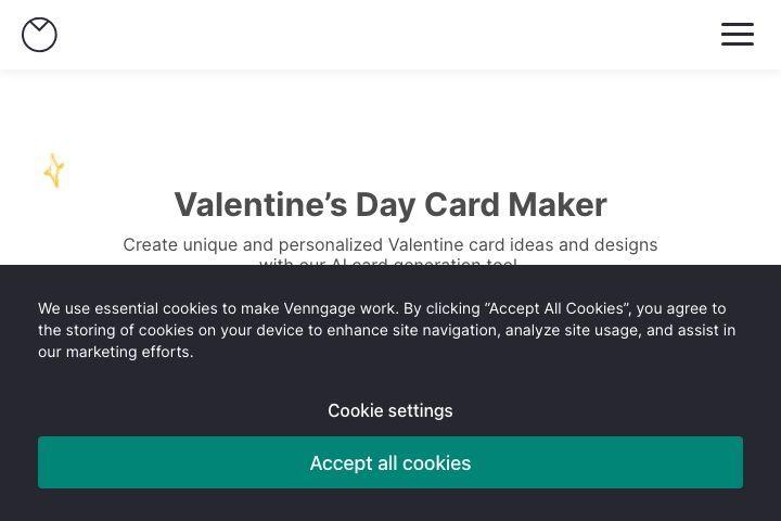 Venngage Valentine Card Maker Image