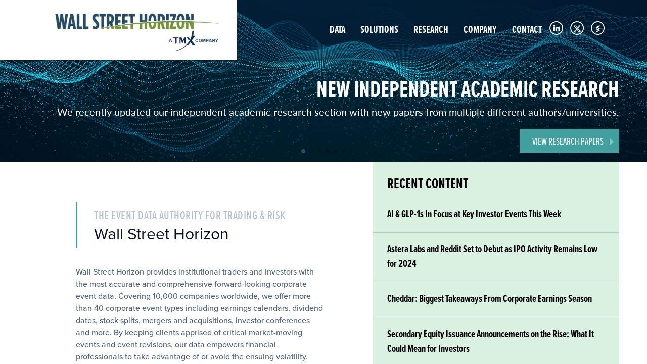 Wall Street Horizon Image