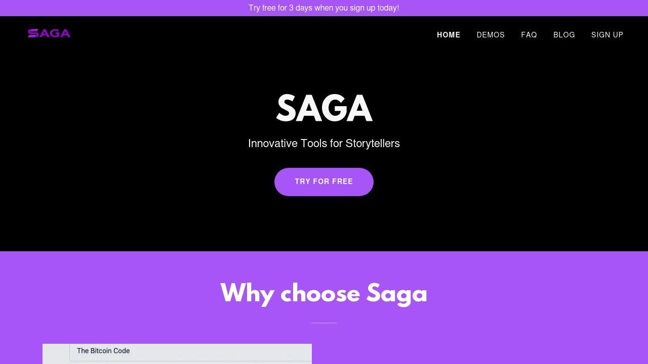 Write On Saga Image