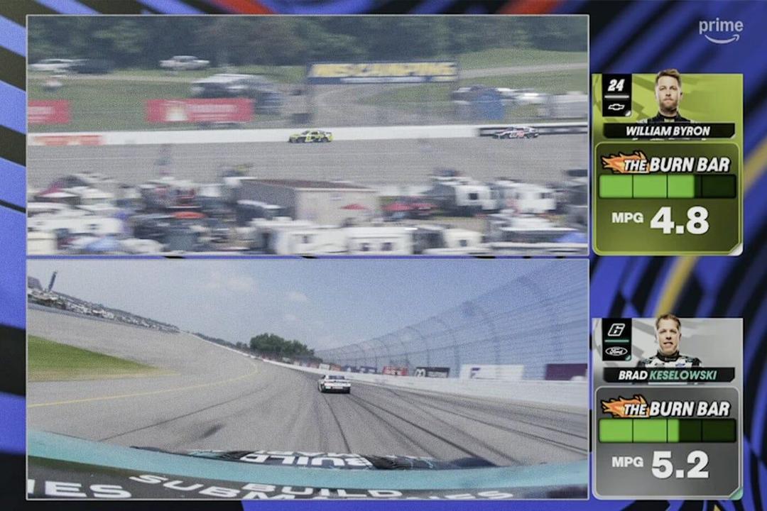 Prime Video's AI-Powered 'Burn Bar' Revolutionizes NASCAR Broadcasts