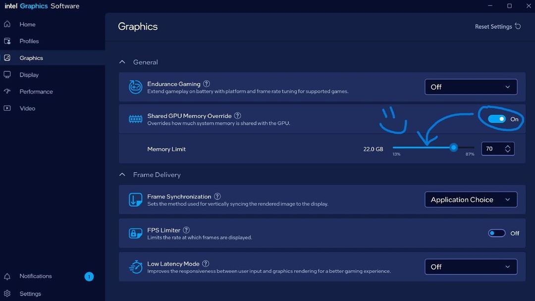 Intel Graphics Software Application Intel's New Graphics Driver Enables Flexible VRAM Allocation for ...