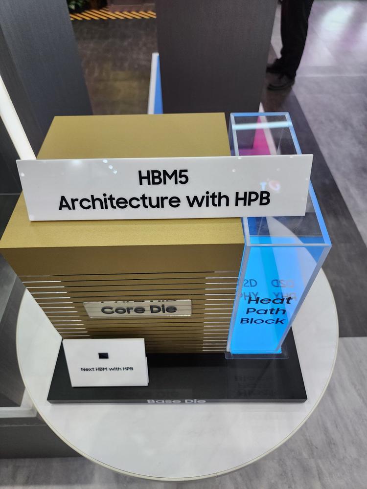Heat Stack Design Samsung HBM5 Heat Path Block Unveiled at Computex